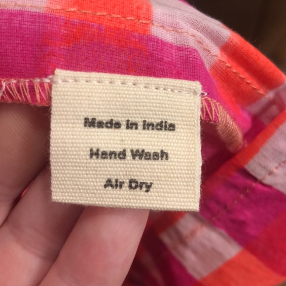 NEW SZ Blockprints X J Crew Tiered Dress 👗 in Gingham - Picture 10 of 14